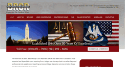 Desktop Screenshot of batonrougecourtreporters.com